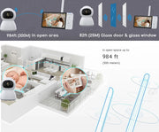 ParentView 5" HD IPS Screen Wireless Video Baby Monitor