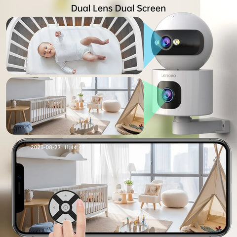 Lenovo DuoVision Dual-Lens WiFi Baby Monitor