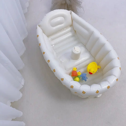 NatureSplash Inflatable Animal Baby Swimming Bathtub