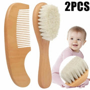 WoodenWonder Baby Hair Brush and Comb Set